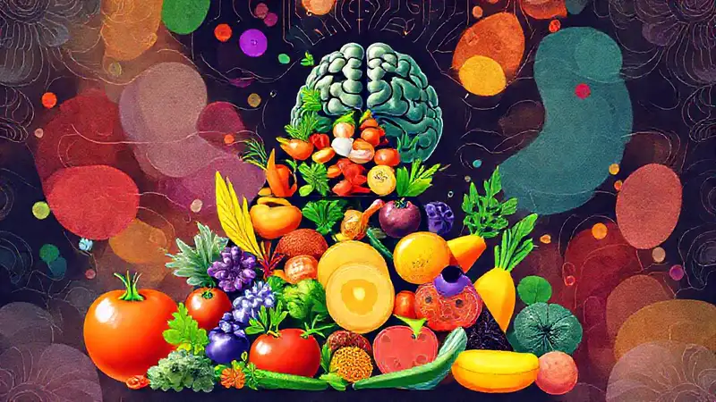 Gesunde Ernährung visualisiert für klare Gedanken